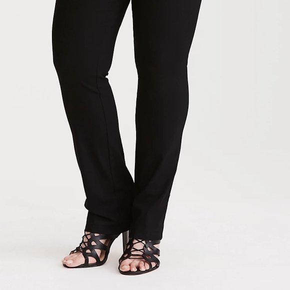 Torrid 16 (1X) Pants Straight Leg Black Trousers Jetsetter Pant Stretch NWT - Picture 4 of 4
